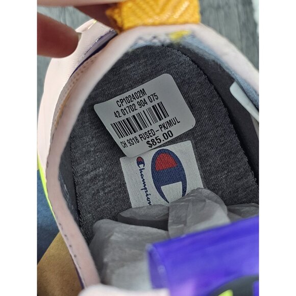 Champion 9318 Fused Sneakers NIB Primer Pink Multi Color Running Men's SZ 10.5 - Picture 7 of 8